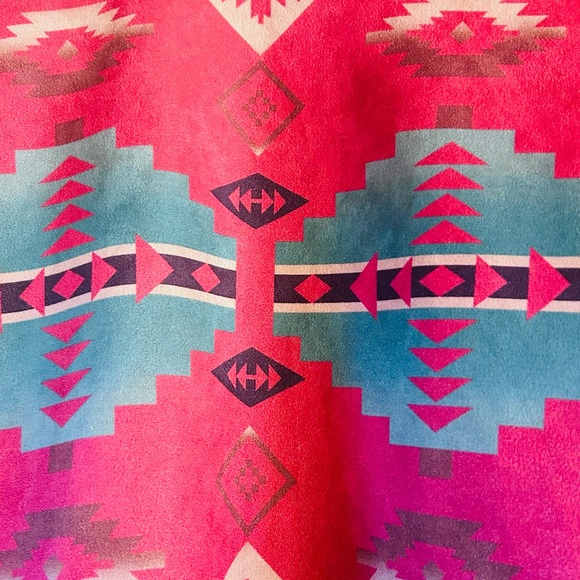 Colorful Geometric Pattern Women's Jacket - Picture 4 of 4